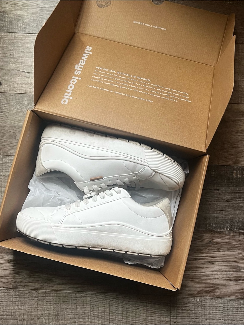 Dr. Scholl's white shoes